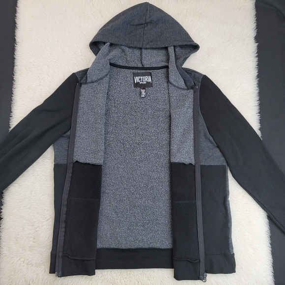 Victoria Sport Front Zip Fleece Hoodie Sz M - Picture 9 of 16